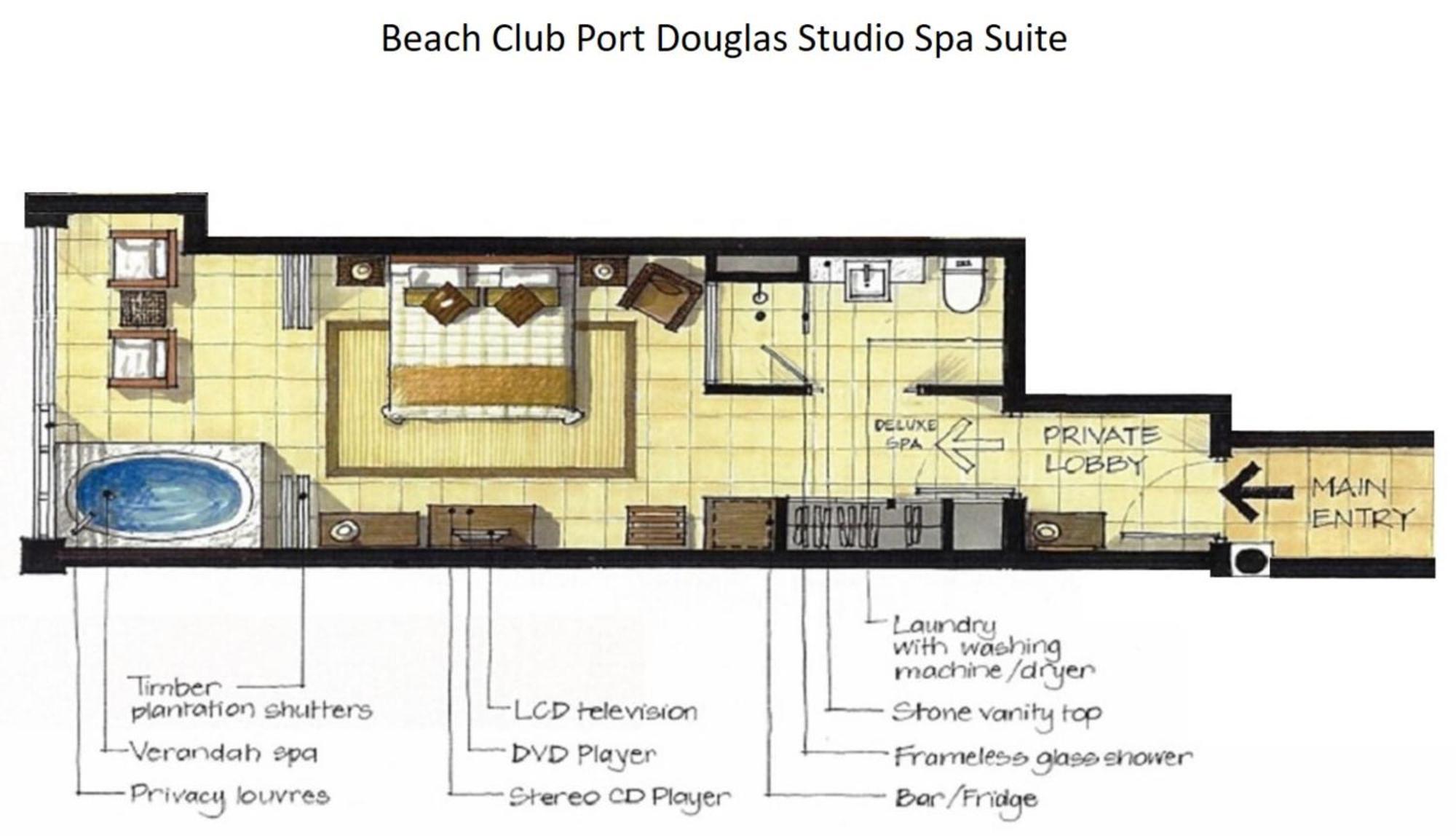 Beach Club Port Douglas Luxury Apartments Bilik gambar